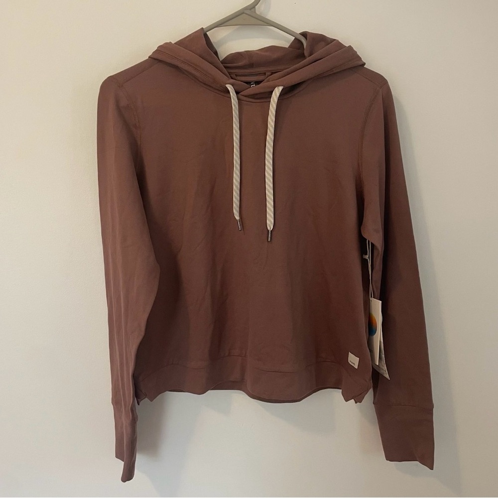 NWT Vuori Women’s‎ Halo Essential Hoodie Cardamom Heather - Picture 3 of 6